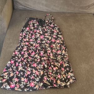 Supply & Demand Floral Black and Pink Dress